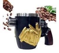 Générique Mugs À Café Pour Hommes | 350ml 3D Cool Amusant Accessoires De Bar,Mug à Café en Acier Inoxydable,Pour Maison Fête Jeu Camping Randonnée Aventure Pêche Feu de Camp Temps Froid Thé Whiskey
