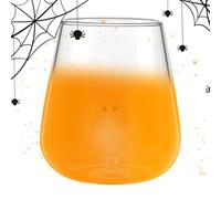 Générique Mugs À Café Verre | Verres Halloween | Tasse Verrerie de Cuisine pour Café Jus Dégustation Vin Cocktail - Décoration Saisonnière Événements Thématiques