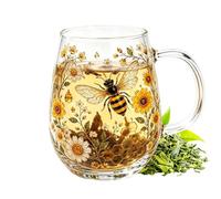 Générique Mugs Café is Verrerie Colorée Décorative Rétro Colibri et Abeille