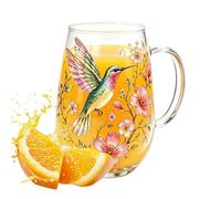 Générique Mugs De Café Verres Décoratifs Vintage Colibri Fleurs Sauvages