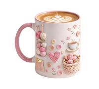 Générique Mugs Drôles pour le Café - 350ml Récipient Artistique Art du Fil Esthétique | Mug Céramique Café Tasse Thé | pour Femmes Mères Sœur Fille Anniversaire Fête Maison