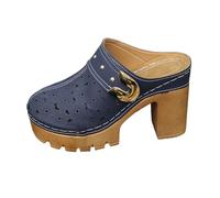 Générique Mule Compensee Femme Été Sandales Compensées Femme Été Confortable Décontracté Tongs Orthopédiques Fleur Sandales Chaussures Anti'dérapantes Respirantes Bohême Bout Ouvert Avec Talon Bloc