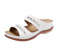 Générique Mule Femme Été, Plage Chaussures Chaussons Mules E Piscine Pieds Antidérapant Larges Sandales Pour Claqu Tes Confortable, Sandale Femme Confortable Cuir