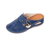 Générique Mules et Sabots Femme Compensées Sandales Orthopédiques Fermée | Pantoufles Légère Respirantes Chaussures de Plage Sabot Confortables Romain avc Boucle Réglable
