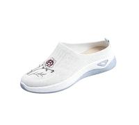 Générique Mules Femme Mode - Talon Fermé Maille Aérée - Semelle Souple - Slip on Léger Été - Idéal Maison Extérieur Antidérapant - 36-42