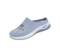 Générique Mules Femme Mode - Talon Fermé Maille Aérée - Semelle Souple - Slip on Léger Été - Idéal Maison Extérieur Antidérapant - 36-42
