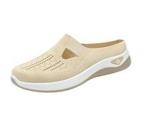 Générique Mules Femme Mode - Talon Fermé Maille Aérée - Semelle Souple - Slip on Léger Été - Idéal Maison Extérieur Antidérapant - 36-42