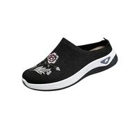 Générique Mules Femme Mode - Talon Fermé Maille Aérée - Semelle Souple - Slip on Léger Été - Idéal Maison Extérieur Antidérapant - 36-42