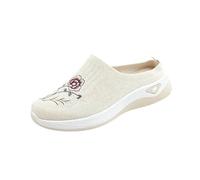 Générique Mules Femme Mode - Talon Fermé Maille Aérée - Semelle Souple - Slip on Léger Été - Idéal Maison Extérieur Antidérapant - 36-42