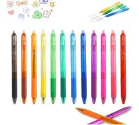 Générique Multi-color Erasable Gel Pens 12 PCS, Erasable Colored Pens, FinePoint 0.7mm, Write, Erase, and Rewrite with Ease, Assorted Color Inks for Note Taking, Planner, Drawing (1Set)