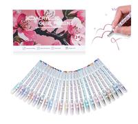 Générique Multi-color Gel Pen Set - Scented Lava Gel Pen Set, 12/24/36/48 Color Pack, 1.0mm Fine Point, Smooth Ink Flow for Coloring, Drawing, Painting, Sketching, Note Taking (24 colors)