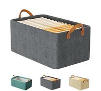 Générique Multi-Functional Folding Wardrobe, Drawer Type Wardrobes Storage Box, Ultra Space Wardrobe Clothes Organizer with Handle, for Clothing, Various Bedding (Gray)