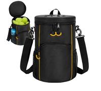 Générique Multi Pocket Baseball Bag, 22.5x22.5x33.4cm Stand Wear and Tear Waterproof Balls Holder Bag - Widespread Casual Sports Large Capacity Baseball Shoulder Bags for Tennis, Racquetball, Squash