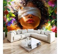 Générique Multicolore Papier Peint Intissé Bohême, Fleurs Femmes 3D Papier Peint Panoramique 200 X 140 Cmpour Salon Chambre À Coucher Arrière-Plan Tv Hôtel - Poster Tableaux Photo Muraux