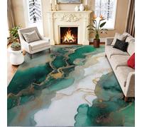 Générique Multicolore Tapis Salon Lavable en Machine 80 x 150 cm - Tapis Moderne à Poils Courts Antidérapant - Doux et Résistant pour Chambre Cuisine et Bureau Design Luxe léger Texture marbre