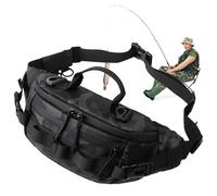 Générique Multifunctional Fishing Bag, Outdoor Fishing Bag, Hiking Fanny Bag, Fishing Storage Pack, Fly Fishing Bag, Waterproof Hiking Pack, Fanny Pack for Men, Outdoor Travel Camping