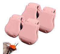 Générique Multifunctional Rod Holder, Portable Beach Fishing Pole Holder, Tackle Ties Cable Holders Fit, Auto Fixed Prevent Entanglement and Collision, for Various Size Pole (2Pair,Pink)