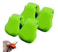 Générique Multifunctional Rod Holder, Portable Beach Fishing Pole Holder, Tackle Ties Cable Holders Fit, Auto Fixed Prevent Entanglement and Collision, for Various Size Pole (2Pair,Green)