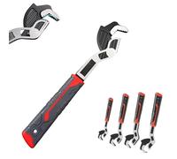 Générique Multifunctional Self-Locking Wrench, Self-locking Universal Adjustable Wrench Set, 6/8/10/12" Quick Pipe Vise Wrenchs for Screws, Nuts (6in)