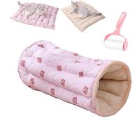 Générique Multifunctional Soft Thicken Cat Tunnel Bed,Collapsible Reversible Indoor Winter Warm Cats Mats,Anti Slip Washable Plush Dual-Purpose Pet Bed Mat,for Rabbits, Kitten,Puppy