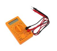Générique Multimètre Portable Jaune Mini, Voltmètre Numérique Ac/dc Buzzer, Testeur Multimètre Ohmmètre Précis pour Électricien, Outil de Test Électrique Compact et Polyvalent, Compteur
