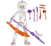 Générique Multiple Joint Fighters, Collectible Anime Figures, 4.72x1.18x3.34 inch Play Figure with 7 Tools, Compact ABS Posable Heroes, Battle Gear with Movable Joints, Action Toys for Desk and Shelf