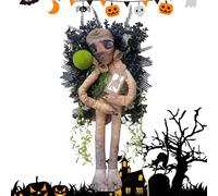 Générique Mummy Halloween Couronne effrayante - Couronne de Terreur de muet | Couronne de Porte Halloween Pratique Pratique pour Les fêtes, Les Jours de récolte d'automne, Le Panneau de Bienvenue