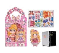 Générique Muñecas De Vestir Magnéticas: Muñeca De Vestir Con Imán, Juego Juguetes Muñeca Dres, Lindos Conjuntos Combinados, Juguete Muñecas Dressing Para Niños Para El Hogar, Aula, Fiesta, Aman