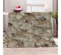 Générique Mur De Pierre Ancien Fissuré-5 Plaid Couverture Polaire Flanelle en Microfibre,Jeté de Canapé 220x240 Sentiers Nature,Plaid Chaud et Doux en Peluche