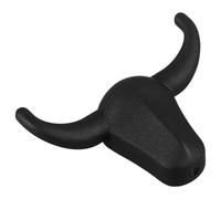 Générique Mural en Alliage de Zinc Forme Corne de Taureau Rustique et Capacité de Rangement Augmentée en Métal Noir Gain de Place pour et Cuisines