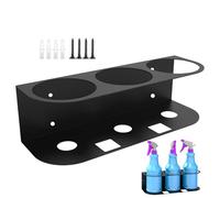 Générique Mural Pour Bombe Aérosol - De Rangement En Acier Robuste, Organisateur De Bouteilles D'aérosol Noir, Unité De Garage À 4 Emplacements | Métallique Peu Encombrant Pour L'atelier