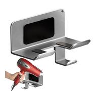 Générique mural pour sèche-linge - de lisseur adhésif, cintre pour sèche-cheveux avec look classique, cadre en plastique avec construction durable, compact, fournitures de salle de bain