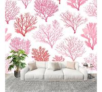 Générique Murale Papier Peint 200x140cm Romance OcéAn Vie Papier Peint Intissé Résistant à la décoloration Blanc Moderne Salon Chambre Panoramique Decoration Fresque Murale