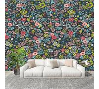 Générique Murale Papier Peint 350x256cm Plantez Des Fleurs ColoréEs Protection UV Poster Mural Intissé Multicolore Poster Décoration - Salon Appartement - Photo d'art Tableaux Muraux