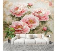 Générique Murale Papier Peint 350x256cm ThèMe De La Rose Romantique Protection UV Poster Mural Intissé Blanc Poster Décoration - Salon Appartement - Photo d'art Tableaux Muraux