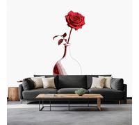 Générique Murale Photo Papier Peint 250 x 175 cm Vase De Roses Intissé Tableaux Poster Murale,Dessin Animé Papier Peint Panoramique Salon Maison Décorative Tenture Appartement