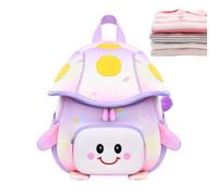 Générique Mushroom Backpack 28cm Cute Anti Lost Preschool Bag For Kids