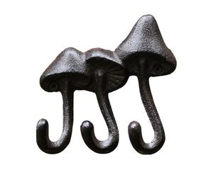Générique Mushroom Wall Hook - Vintage Decorative, Behind The Door Hanger | Retro Cast Iron Hook For Clothes Cute Rustic Home Decor For Garden, Entrance, Entryway, Courtyard, Wall, Doors Rustic Home