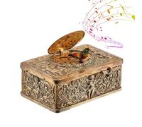 Générique Music Boxes - Vintage Music Box, Musical Jewellery Box, 3D Embossed Automaton Singing Bird Desktop Ornaments, Vintage Musicc for Living Room Bedroom Table Shelf Lockers Bookshelves