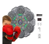 Générique Music Boxing Machine Smart Interactive Wireless Trainer, Electronic Wall Mount Punch System, Home Indoor Gym Office Living Room Use, Boys Men Women Teens Girls