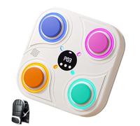 Générique Music Boxing Machine, Wall Mounted Trainer, Light Up Punch, Interactive Boxings Toy, Rechargeable Rhythm System for Home, Gym, Training Room, Garage, 11.61x11.61x1.77 inches