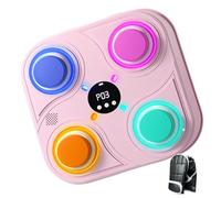 Générique Music Boxing Machine, Wall Mounted Trainer, Light Up Punch, Interactive Boxings Toy, Rechargeable Rhythm System for Home, Gym, Training Room, Garage, 11.61x11.61x1.77 inches