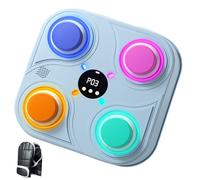 Générique Music Boxing Machine, Wall Mounted Trainer, Light Up Punch, Interactive Boxings Toy, Rechargeable Rhythm System for Home, Gym, Training Room, Garage, 11.61x11.61x1.77 inches