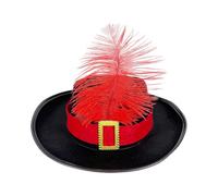 Générique Musketeers Hat - Children Costume Cosplay Hat | Musketeers Cap With Sash And featherr | Novelty Headpiece Breathable Headwear | Head Wear Cap For Clothing Accessories For Girls Boys Decor