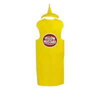 Générique Mustard Costume - 102x70cm | Unisex Adult Cosplay Ketchup and Mustard Outfit Funny Party Dress-Up Prop for Holiday Events | Novelty Gag Halloween Costume for Men and Women, Food-Themed