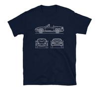 Générique MX5 Miata Roadster JDM Blueprint T Shirt Iconic Performance Blueprint Artwork Wear