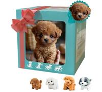 Générique My Realistic Robot Puppy, 2025 New AI Robot Dog, Interactive Robotic Pet That Sits,Barks,Walks & Runs Like a Real Dog Move (Dark Brown)