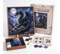 Générique Mythic Dragon Realms 3D Fabric Poke Art Kit,DIY Craft 3D Fabric Poke Art Kit with Layered Texture and Embroidery Effect,Beginner-Friendly Craft for Projects, Fantasy Home Decor Gift