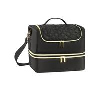 Générique Nail Polish Carrying Case, Portable Manicure Organizer, Sturdy Storage Bag with Compartments, Holds Bottles, Tools, Lamp, Travel Friendly, for Professionals and DI Y Enthusiasts