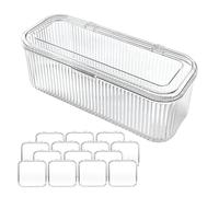 Générique Nail Storage Box, Acrylic Bracelet Organizer, Transparent Case with 15 Dividers for GemArt Craft Supplies, Manicure Tools, School Accessories for Teen Girls Women Bedroom Bathroom